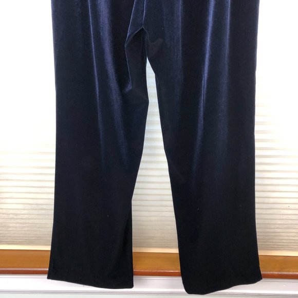 Vintage R & M Richards Petite High Waist Velvet Pants Quiet Luxury Comfy - Picture 8 of 16